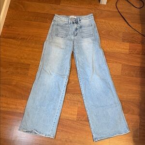 Flying Monkey Light Blue Wide-Leg Jeans